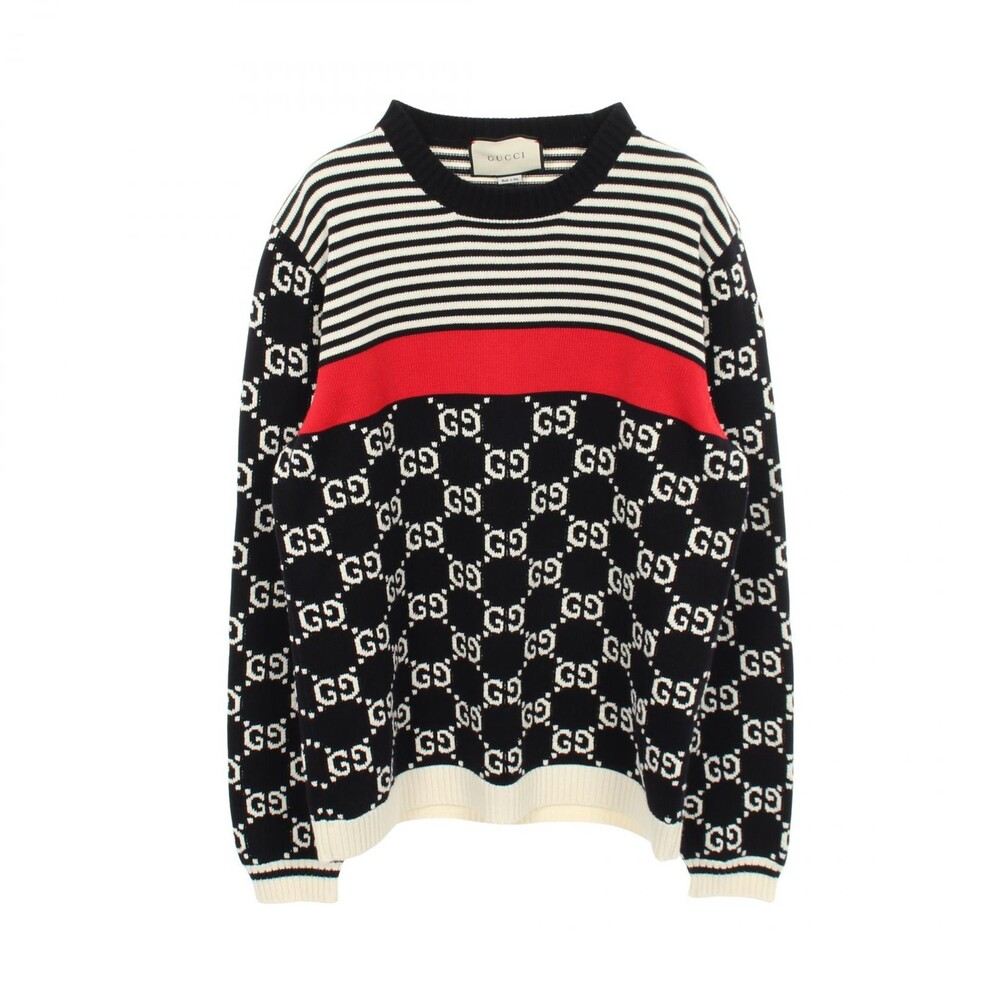 Gucci Gg Jacquard Border Knitwear #318262G60B